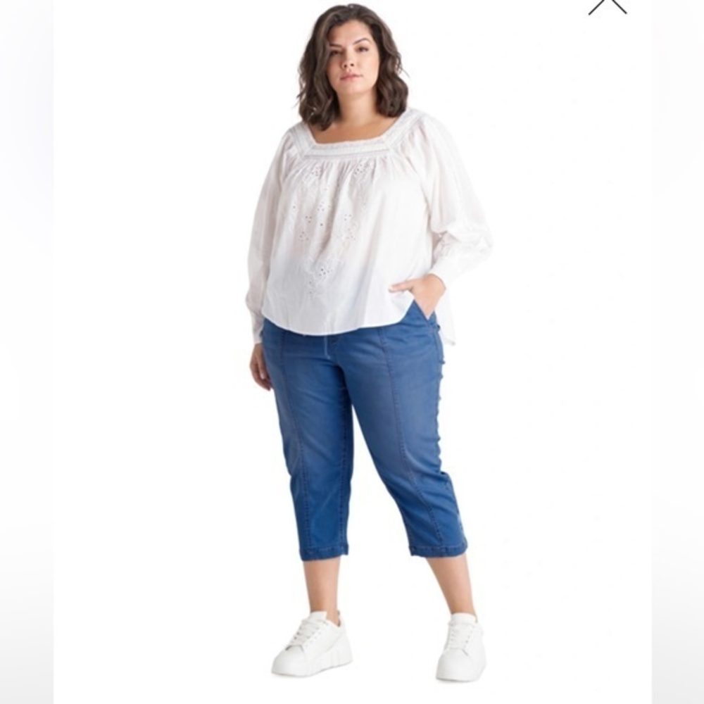 Black Tape Mila Women’s Plus Size High-Rise Capri Jeans‎  2X 3X NWT NEW